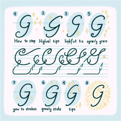 how to write a cursive g with a touch of creativity